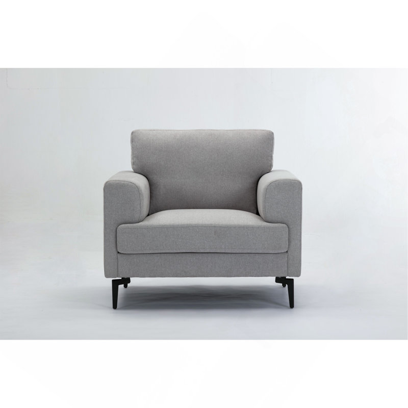 Chaise en lin gris clair