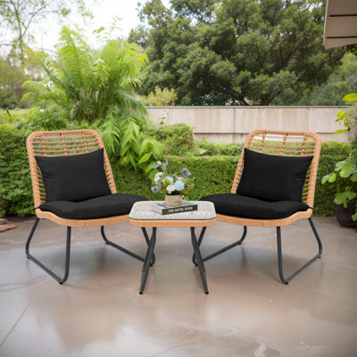 Arkyn 2 - Person Patio Conversation Sets with Cushions