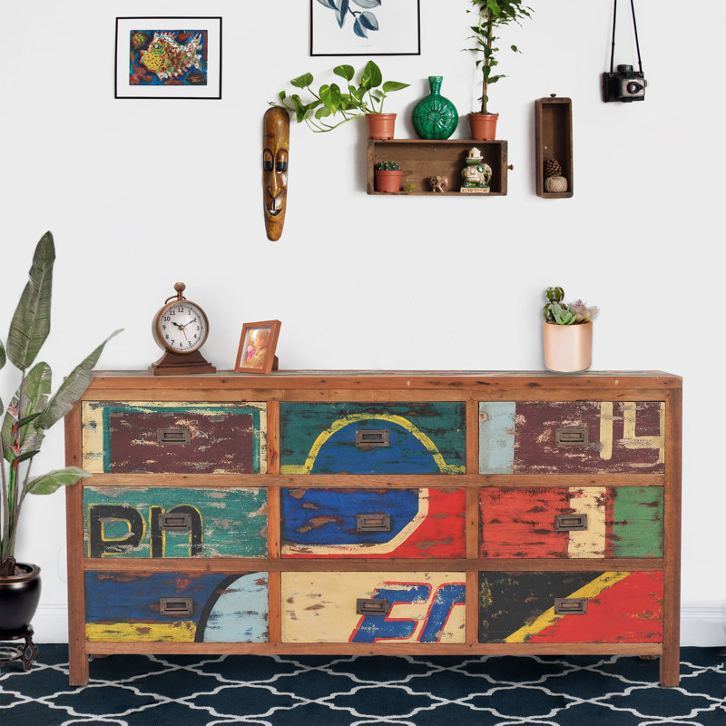 Commode 9 tiroirs Barnes