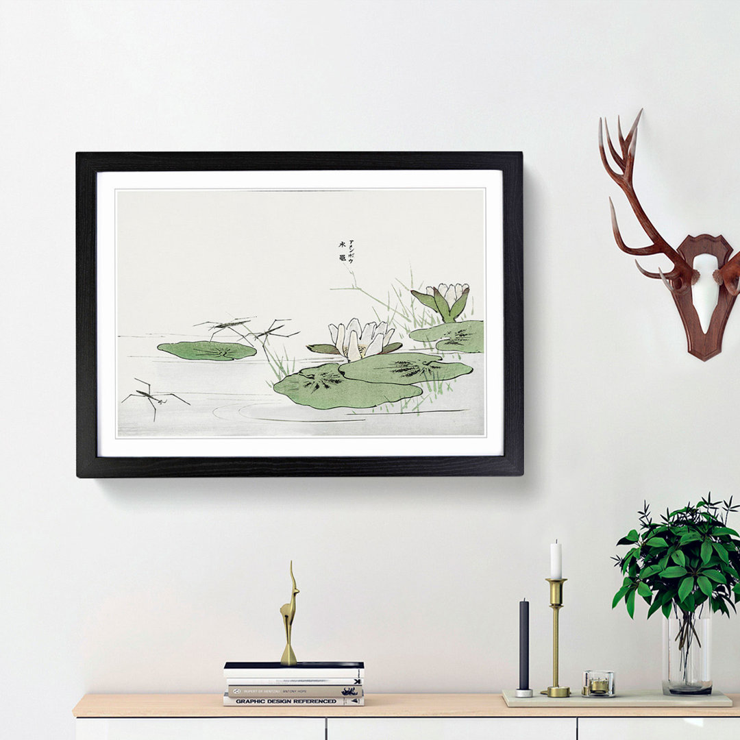Lily Pond Flowers by Morimoto Toko - Picture Frame Painting Print