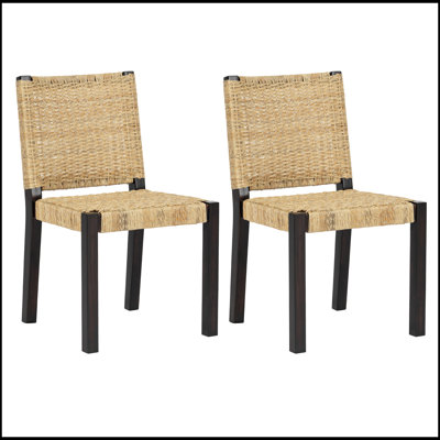 Ensemble de deux chaises de salle à manger Farmhouse