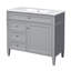 Meuble-lavabo moderne 36 po avec armoire à pharmacie Winslow