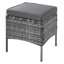 6 - Person Wicker Patio Dining Set with Rectangular Table-371090678