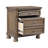 Transitional Nightstand With Hidden Drawer