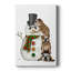 Bouledogue anglais de Noël - bonhomme de neige - galerie sur mesure-117746073