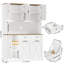 70.9" Kitchen Pantry Cabinet With Microwave Shelf & Push-Pull Trash Can Cabinet, Dog Proof Trash Can Cabinet-944438814