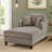 Aglaea Upholstered Chaise Lounge With Adjustable Backrest-1229185458