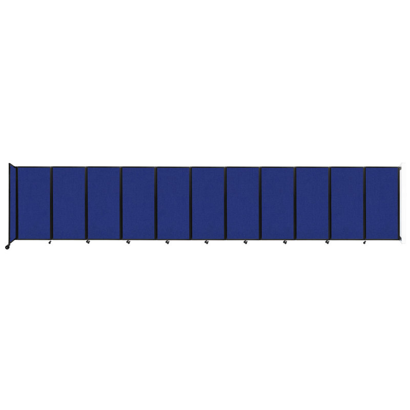 11 - Cloison pliante à panneaux, 11, H 72 po x l 366 po x P 12 po, Bleu royal