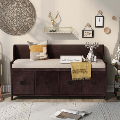 Banc de rangement avec tiroirs