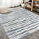 Tapis gris / turquoise Batten