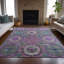 Tapis mauve lavable à la machine intérieur / extérieur Xhevrie-111820242