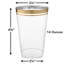 100 gobelets jetables en plastique transparent 14 oz Premium