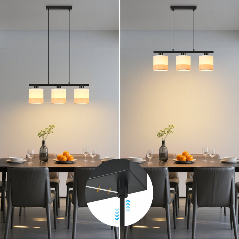 3 - Light Stainless Steel Caged Pendant