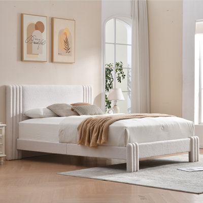 Lit plateforme tapissier Modern