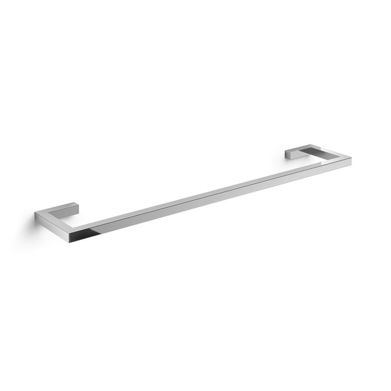 Barre à serviettes murale Gerla, Acier inoxydable poli, H 0,6 po x L 23,6 po x P 4,3 po