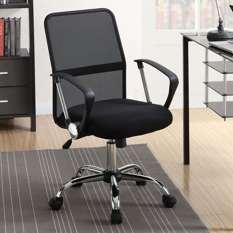 Chaise de bureau pivotante à roulettes