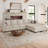 Ozeal 132.2'' Wide Oversized U-Shaped Corduroy Modular Sectional Storage Sofa Convertible Freely Combined L-Shaped Sleeper Couch-1667276384