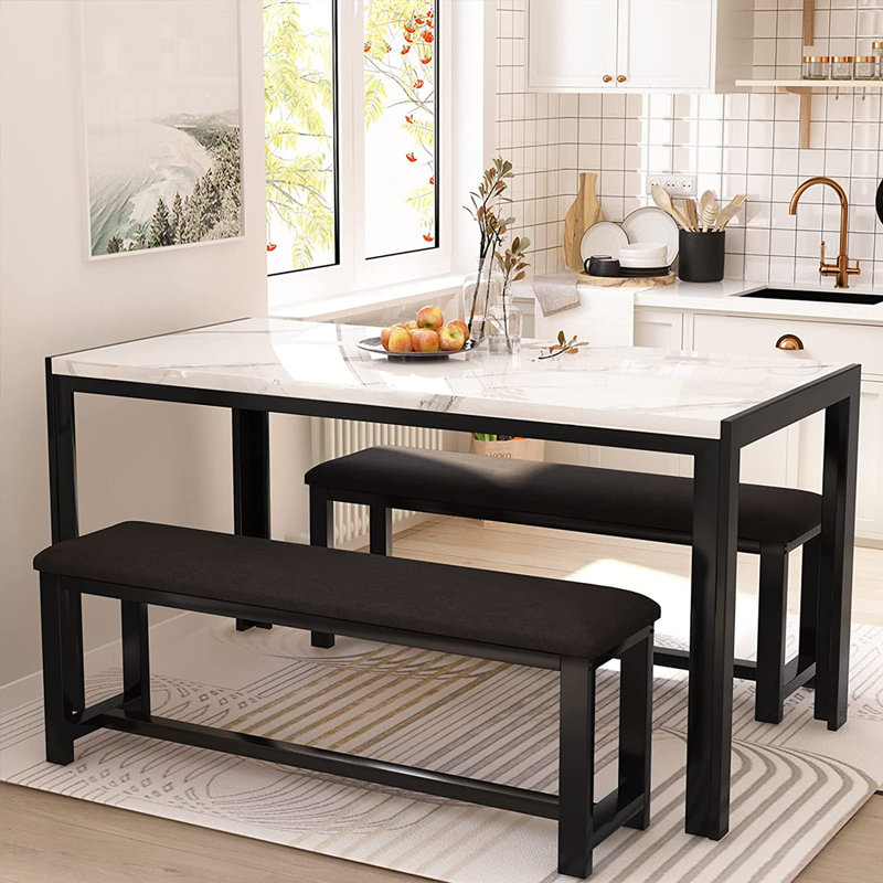 Ensemble de coin-repas pour 2 personnes Reze, Blanc