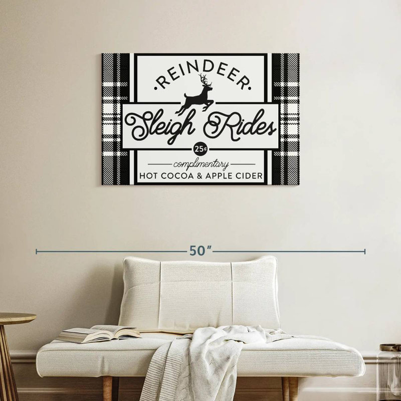 Khylige Plaid Holidays III Wall Sign, 24" H x 36" W