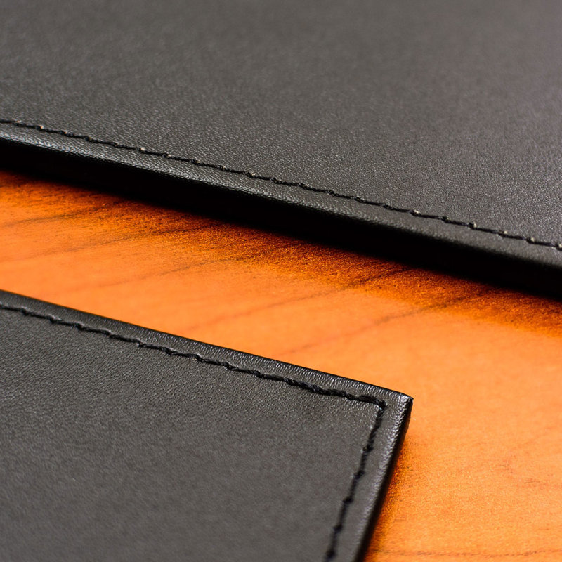Raglin Faux Leather Desk Pad, Black