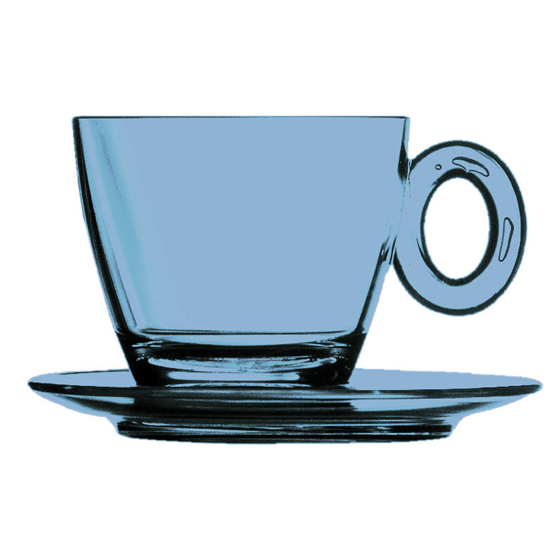 Tasse à thé en polycarbonate pour spa et bien-être, Saphire
