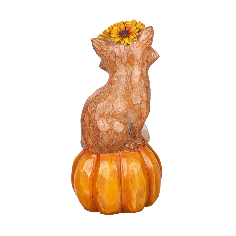 Statue de jardin Harvest Fox, 11,5 po
