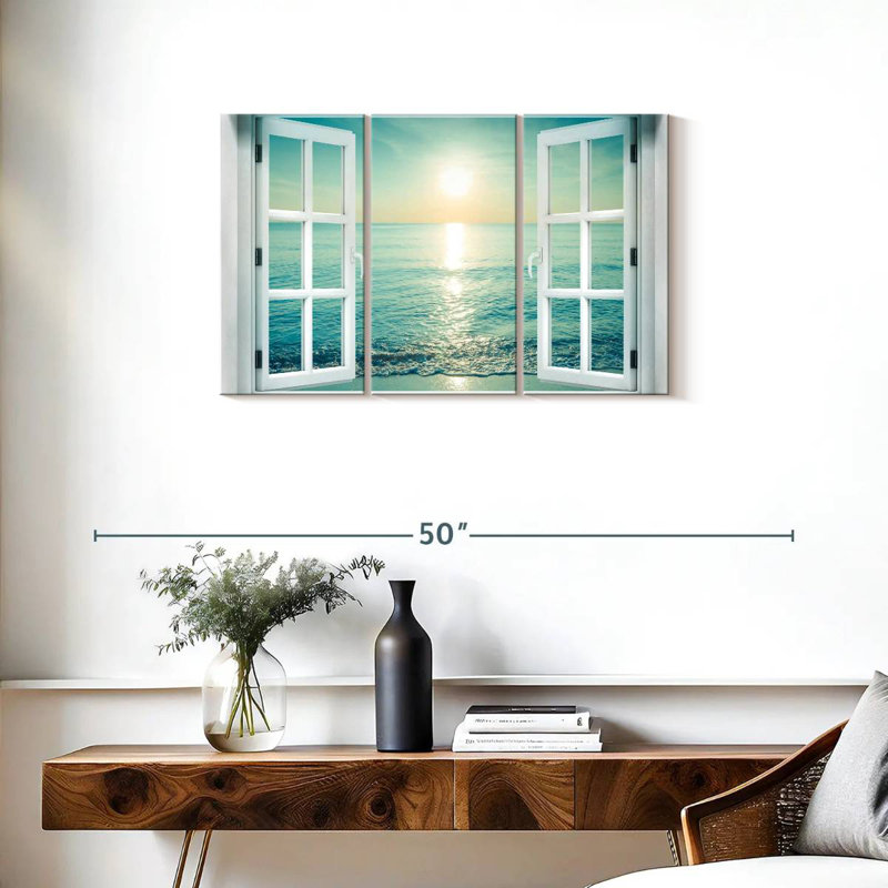  «Window To Seascape, H 20 po x l 33 po