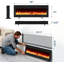 Wall Mount Electric Fireplace, Touch Screen And Remote Control, 12 Flame Colours-216022930
