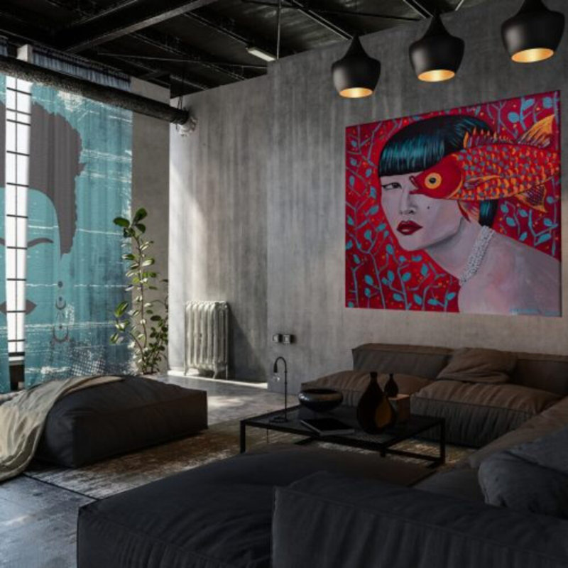 Dilma Velvet Blackout Curtain Panel Pair, 148cm x 300cm