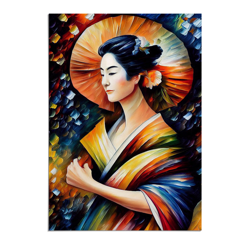 XV1022-3563X Portrait Of A Geisha No.1 - Print, Paper, 42cm H x 29.7cm W