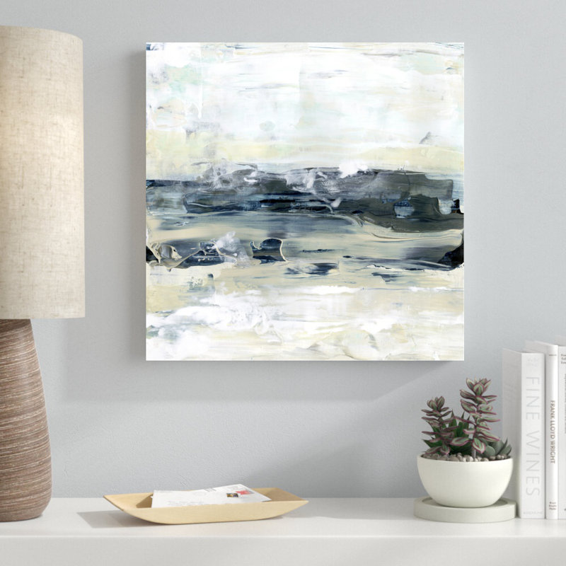 «Coastal Blues II» par Lila Bramma - reproduction d'art sur toile tendue, H 20 po x l 20 po