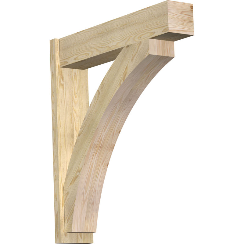 Bloc de bois rustique Thorton, P 38 po x H 38 po, Cèdre rouge occidental l 7 1/2 po (lisse)