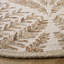 Ikat Handmade Tufted Wool Ivory / Brown Area Rug-1598649813