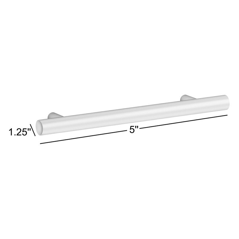 Purist 5" Center to Center Bar Pull, Cuivre, 5"