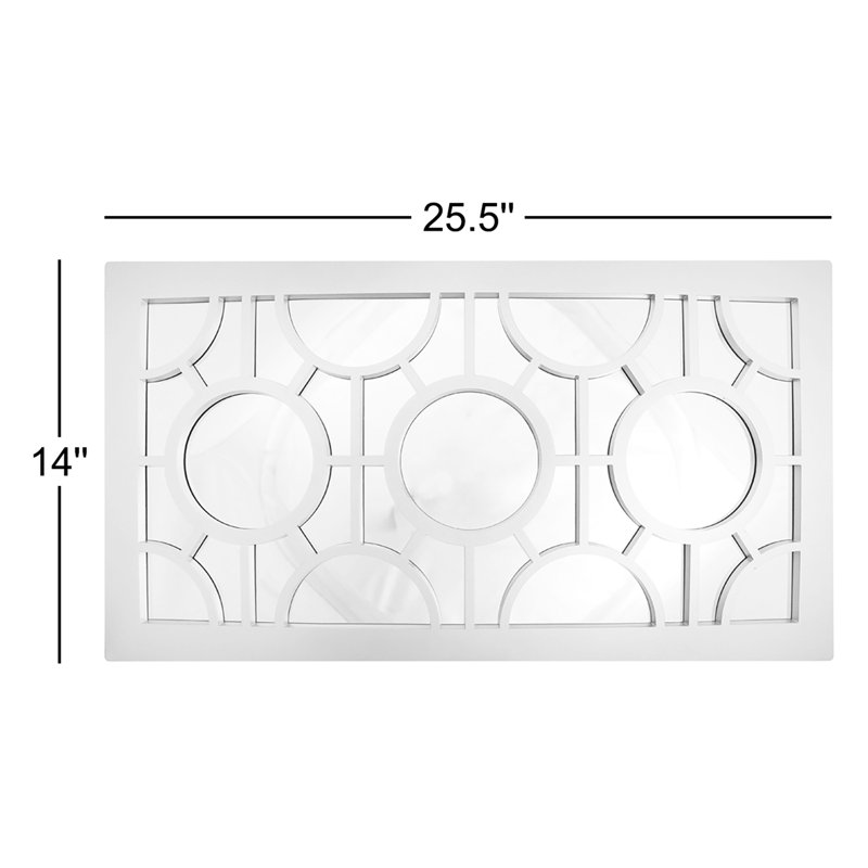 Miroir mural 25,5 ", Noir