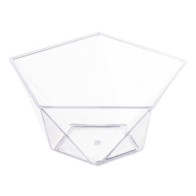 3.5 oz. Clear Star Pentagon Disposable Plastic Dessert Cups