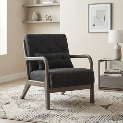Fauteuil en velours de 25,79 po Fareham