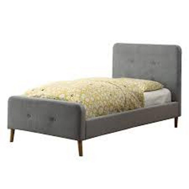 Lit tapissier Bayaud, Gris, Simple