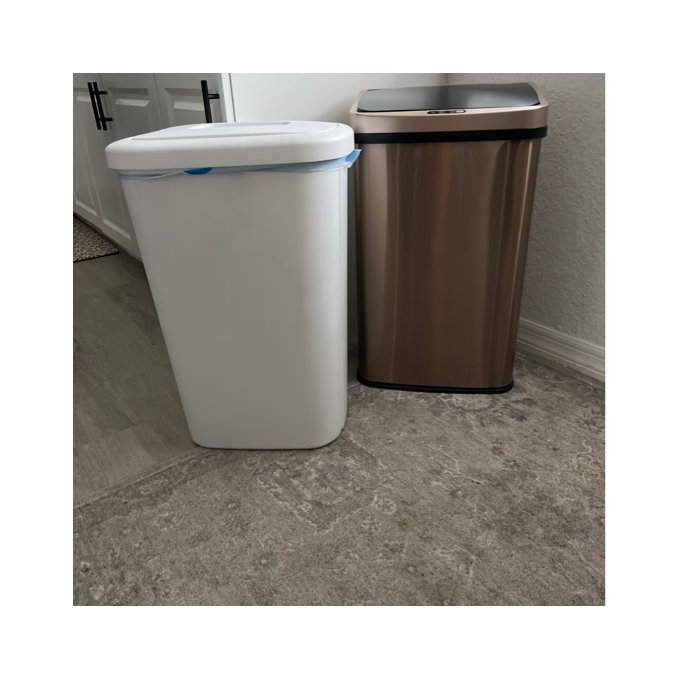 Nine Stars 13.2 Gallon Stainless Steel Motion Sensor Trash Can, Choose a Color