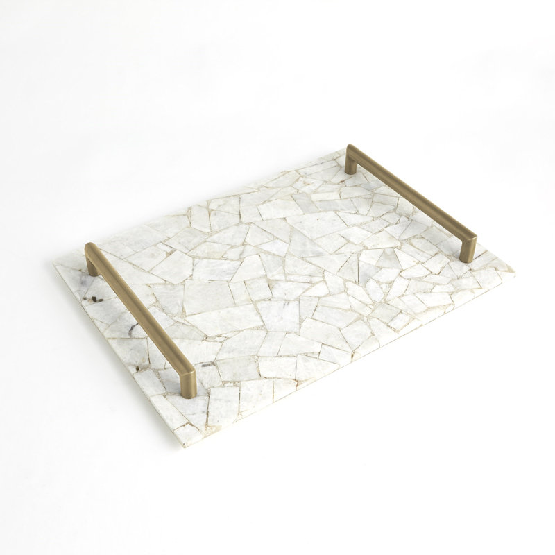 Gypsum Tray W/Brass Handles