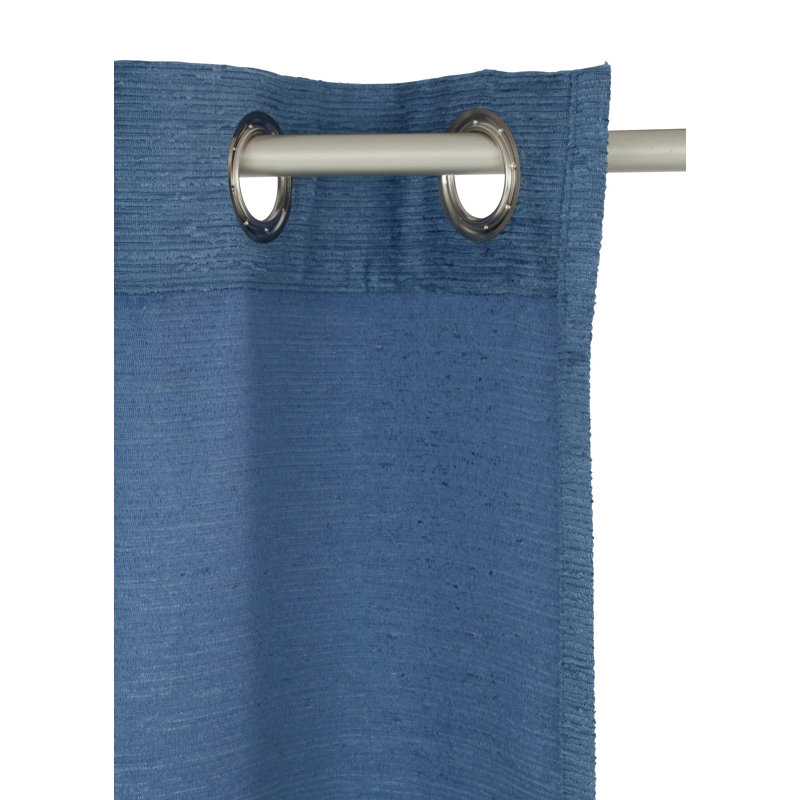 Jaylene Room Darkening Single Curtain Panel, 270 W x 245 D cm, Blue