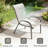 Set of 4 Stackable Outdoor Dining Chairs with Breathable Mesh-415171564