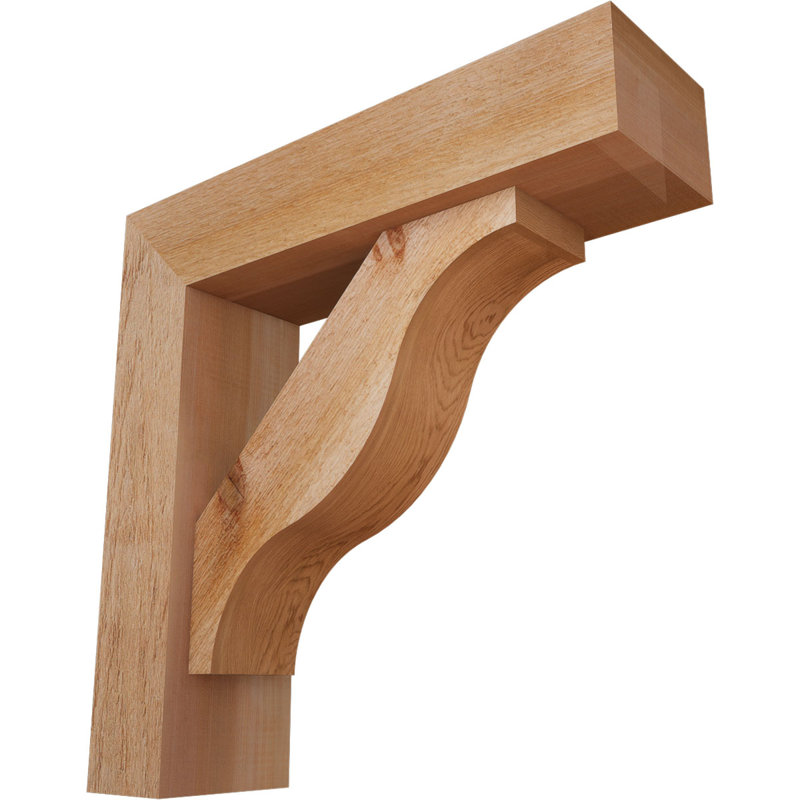 Support Funston Block avec support décalé, 22 X 22, Cèdre rouge occidental de l 6 po (scié brut)