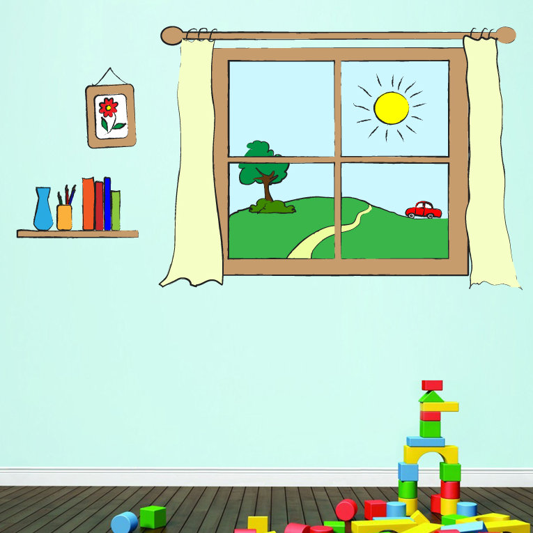 Adhésif décoratif fenêtre tablette