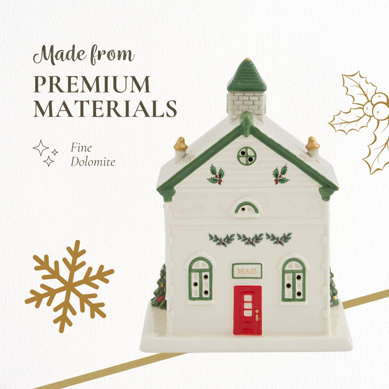 Spode Christmas Tree Led Post Office 6.5"