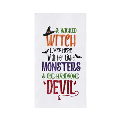 Serviette de cuisine Witch, Monsters, and Devil