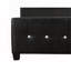 Lit double transitionnel noir pour espaces modernes