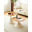 TABLE RONDE BLANC + BOIS
