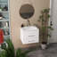 Meuble-lavabo mural 24 po avec double tiroir et lavabo en céramique