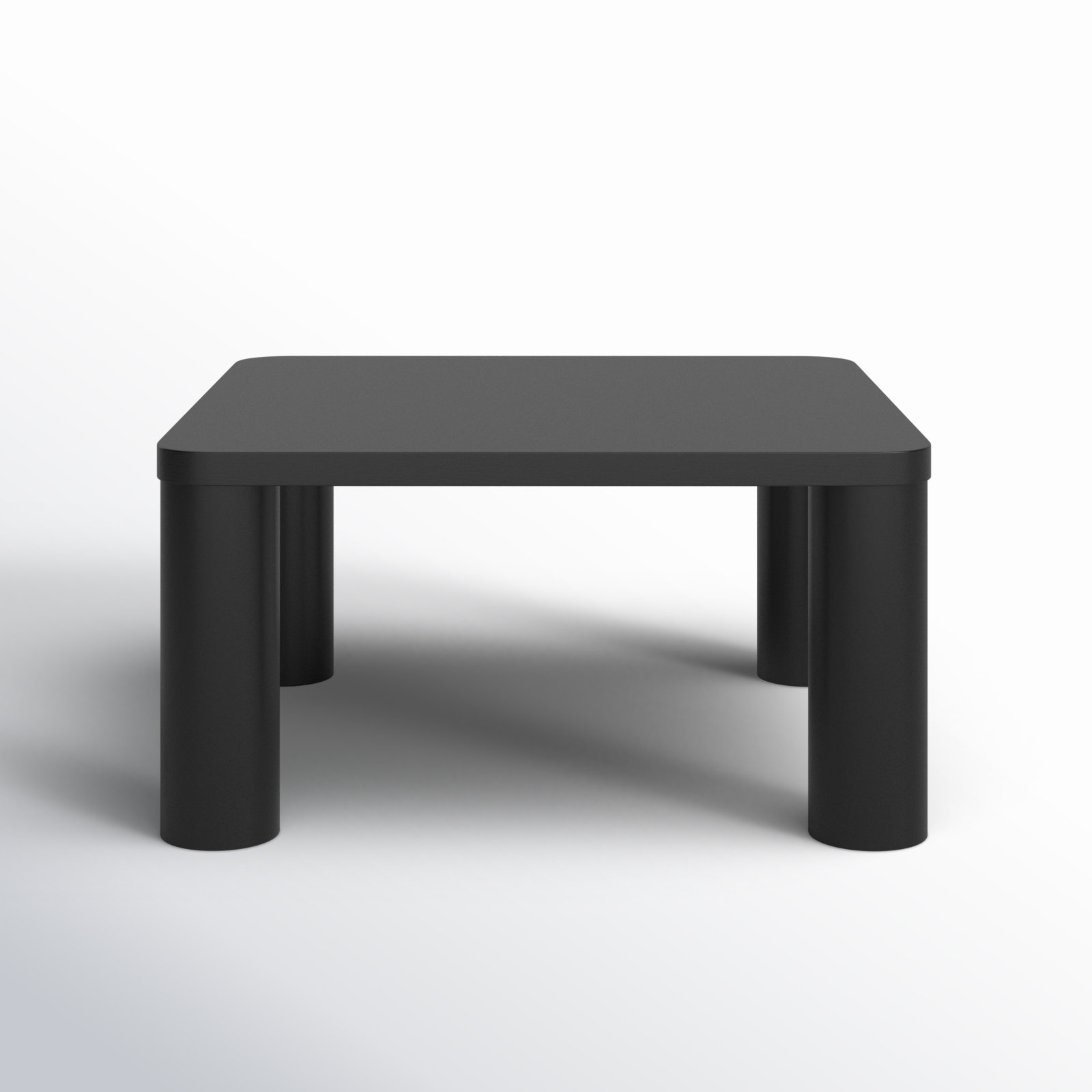 Patricio Single Coffee Table, Black, 16.14" H x 32" L x 32" W